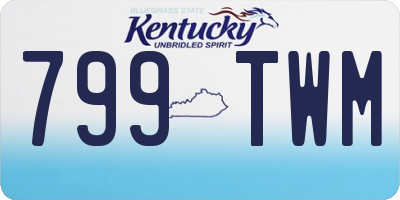 KY license plate 799TWM