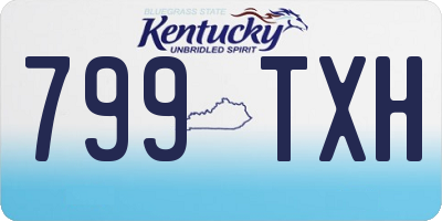 KY license plate 799TXH