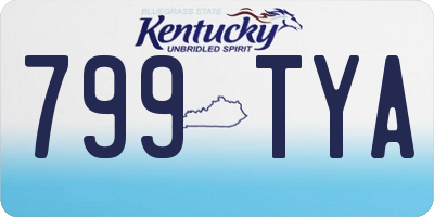 KY license plate 799TYA