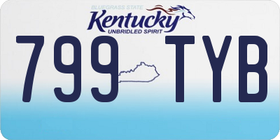 KY license plate 799TYB