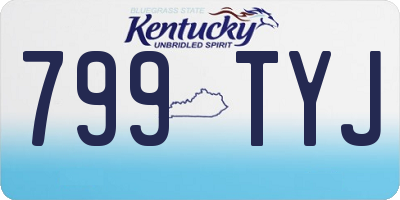 KY license plate 799TYJ