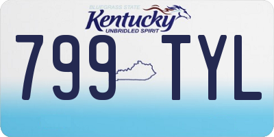 KY license plate 799TYL