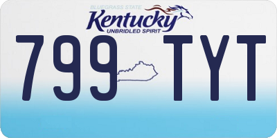 KY license plate 799TYT