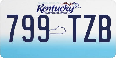 KY license plate 799TZB