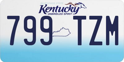 KY license plate 799TZM