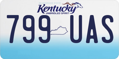 KY license plate 799UAS