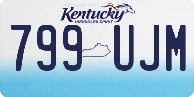 KY license plate 799UJM