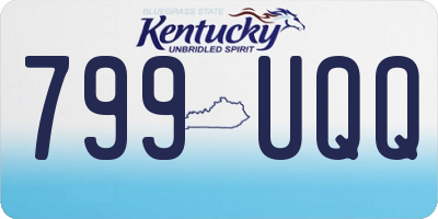 KY license plate 799UQQ