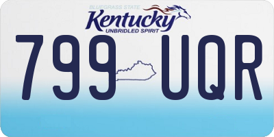 KY license plate 799UQR