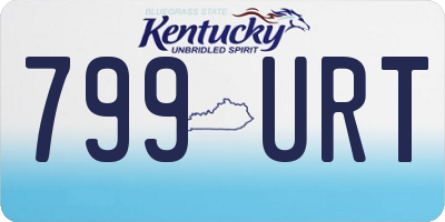 KY license plate 799URT