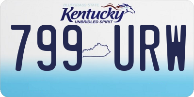 KY license plate 799URW
