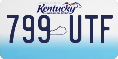 KY license plate 799UTF