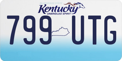 KY license plate 799UTG