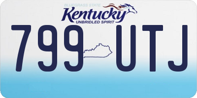 KY license plate 799UTJ