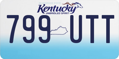KY license plate 799UTT