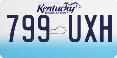 KY license plate 799UXH