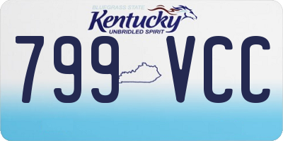 KY license plate 799VCC