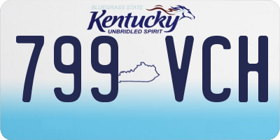 KY license plate 799VCH