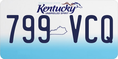 KY license plate 799VCQ