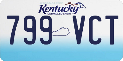 KY license plate 799VCT