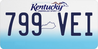 KY license plate 799VEI