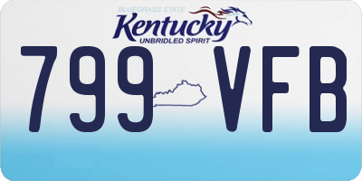 KY license plate 799VFB