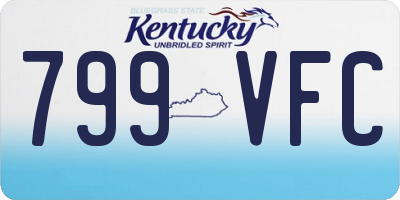 KY license plate 799VFC