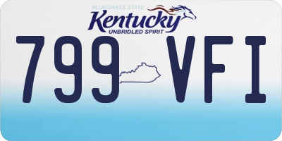 KY license plate 799VFI