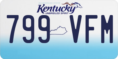 KY license plate 799VFM