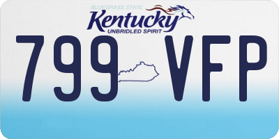 KY license plate 799VFP