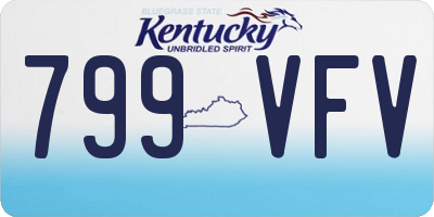 KY license plate 799VFV