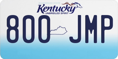 KY license plate 800JMP