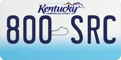 KY license plate 800SRC