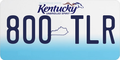 KY license plate 800TLR