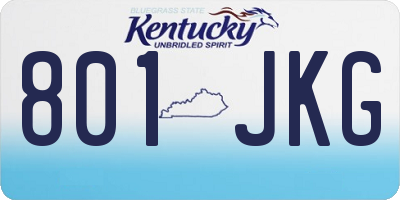 KY license plate 801JKG