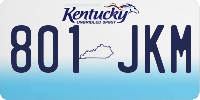 KY license plate 801JKM