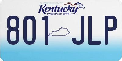 KY license plate 801JLP