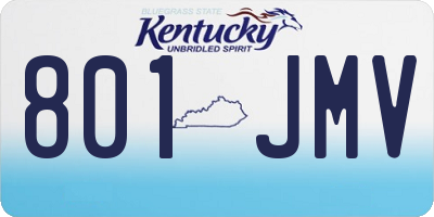 KY license plate 801JMV