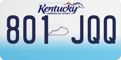 KY license plate 801JQQ