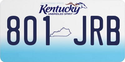 KY license plate 801JRB