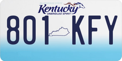 KY license plate 801KFY