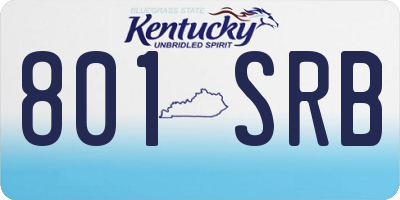 KY license plate 801SRB