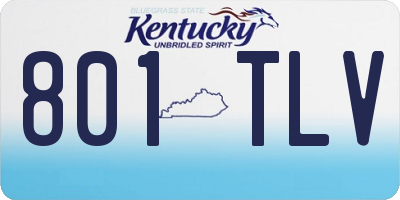 KY license plate 801TLV