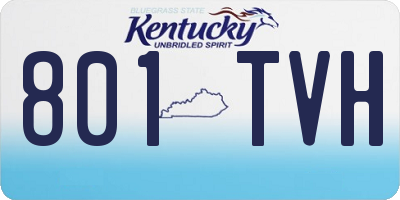 KY license plate 801TVH