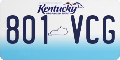 KY license plate 801VCG