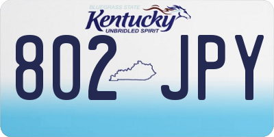 KY license plate 802JPY