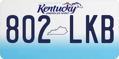 KY license plate 802LKB