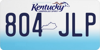 KY license plate 804JLP