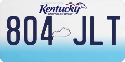 KY license plate 804JLT