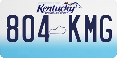 KY license plate 804KMG